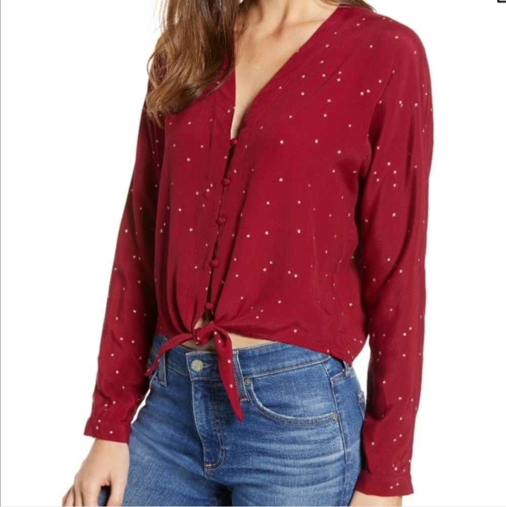 Rails | Sloane Rouge Star Print Blouse